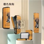 【黑色/橙色/綠色/紅色】IQOS ILUMA PRIME保護殼 防摔防指紋防滑 旗艦磁吸翻蓋款專用｜可愛狗狗圖案TPU＋PU皮革｜現貨供應
