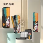 【黑色/橙色/綠色/紅色】IQOS ILUMA PRIME保護殼 防摔防指紋防滑 旗艦磁吸翻蓋款專用｜可愛狗狗圖案TPU＋PU皮革｜現貨供應