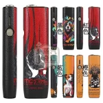 【黑色/橙色/藍色/紅色】IQOS ILUMA ONE保護套一體機圓形按鈕防摔殼｜可愛狗狗圖案｜PU皮革保護套｜IQOS保護殼現貨