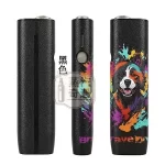 【黑色/橙色/藍色/紅色】IQOS ILUMA ONE保護套一體機圓形按鈕防摔殼｜可愛狗狗圖案｜PU皮革保護套｜IQOS保護殼現貨